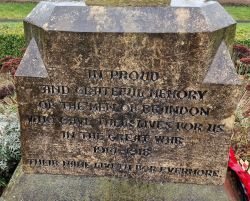 2. WW1 Inscription